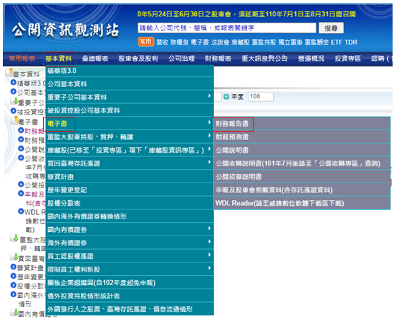 1️⃣ 点选基本资料 — 电子书—财务报告书